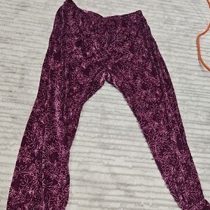 Floral Kids Bottoms in Purple